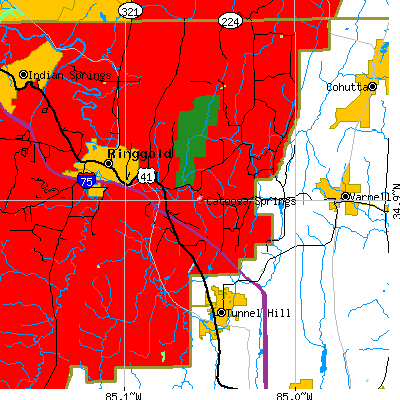 Catoosa Springs map