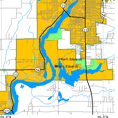 Port Edwards map