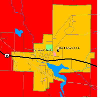 Hortonville map
