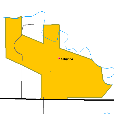 Waupaca map