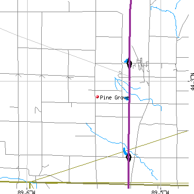 Pine Grove map