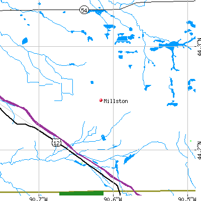 Millston map