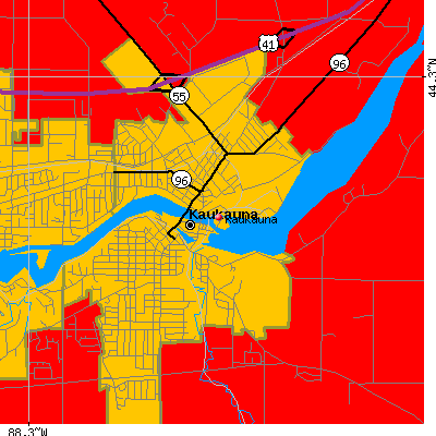 Kaukauna map