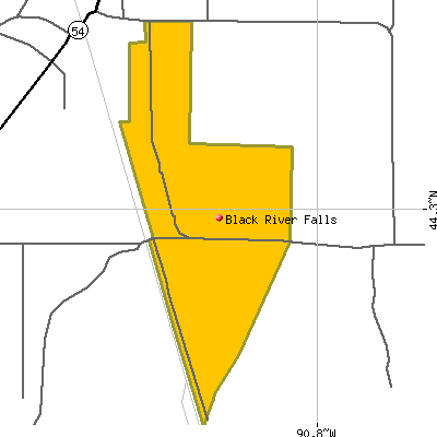 Black River Falls map
