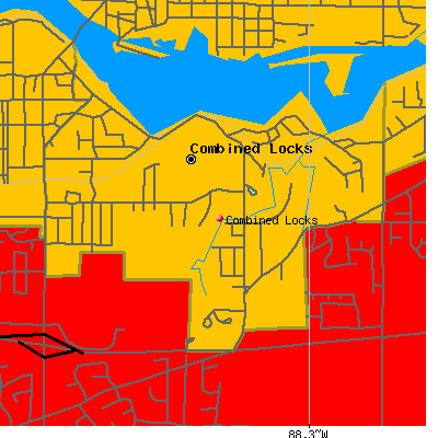 Combined Locks map