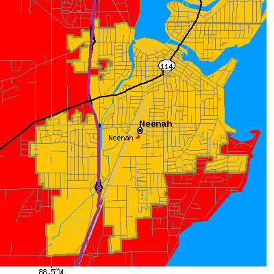 Neenah map