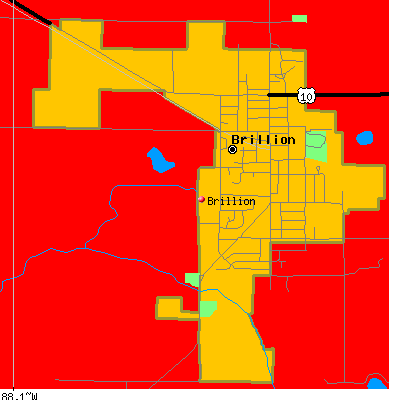 Brillion map