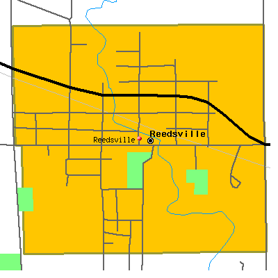 Reedsville map