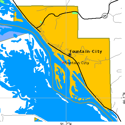 Fountain City map