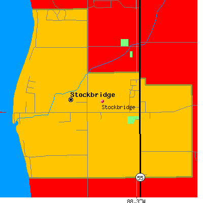 Stockbridge map
