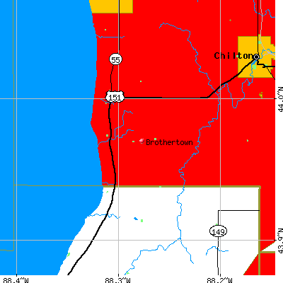 Brothertown map