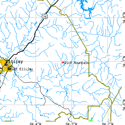 Rich Mountain map