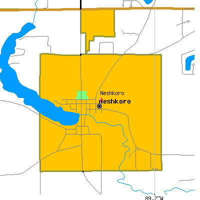 Neshkoro map