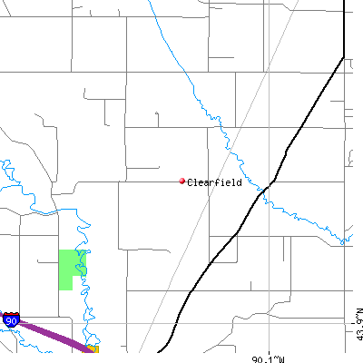 Clearfield map