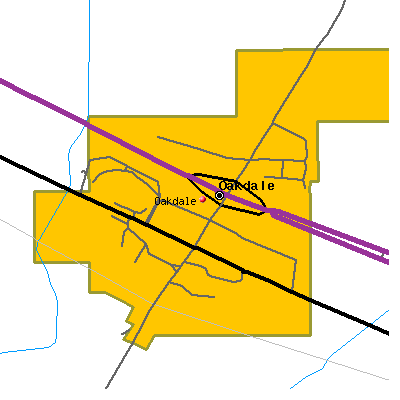 Oakdale map