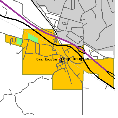 Camp Douglas map