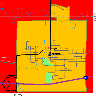 Bangor map