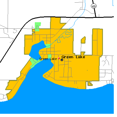 Green Lake map