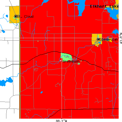 Greenbush map