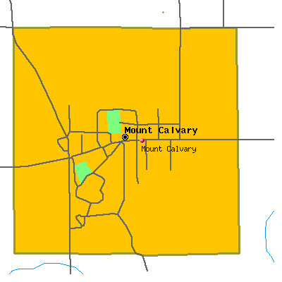 Mount Calvary map
