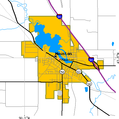 Mauston map