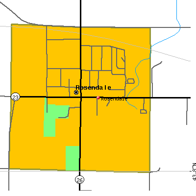 Rosendale map