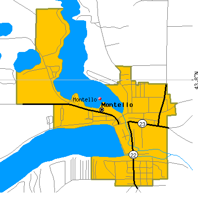 Montello map