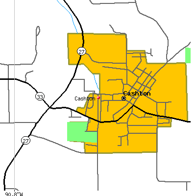 Cashton map
