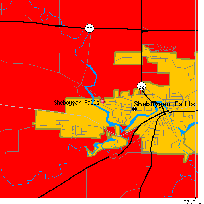 Sheboygan Falls map