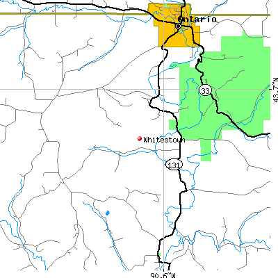 Whitestown map