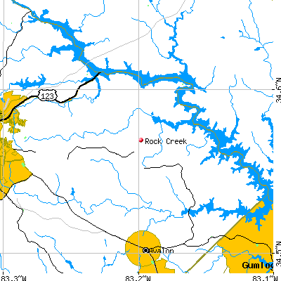 Rock Creek map