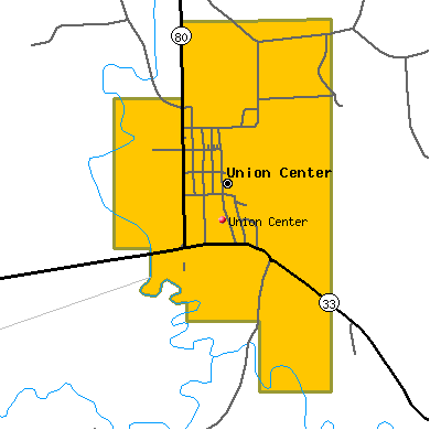 Union Center map