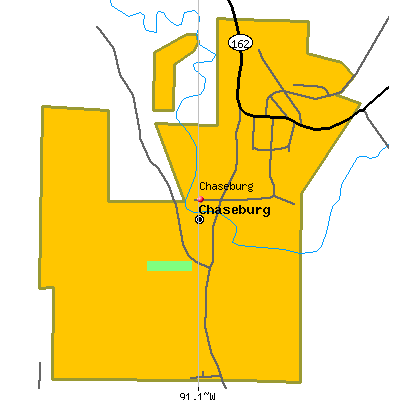 Chaseburg map