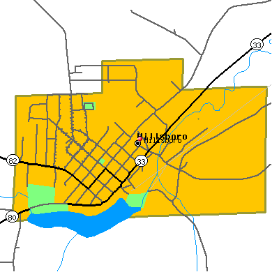 Hillsboro map