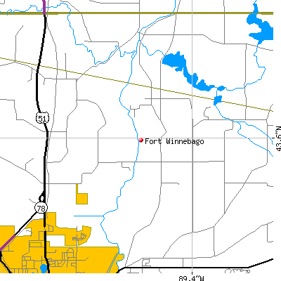 Fort Winnebago map