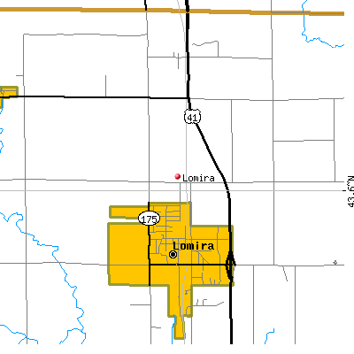 Lomira map