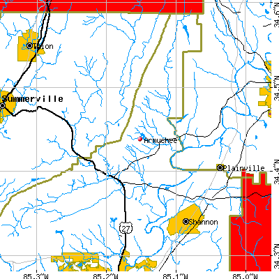 Armuchee map