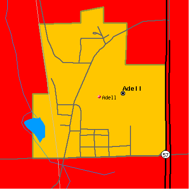 Adell map