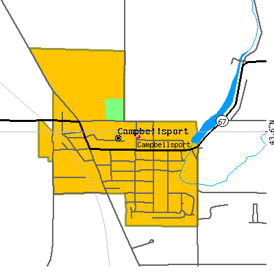 Campbellsport map