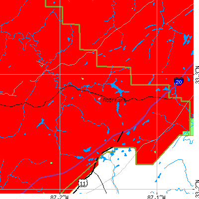 Abernant map