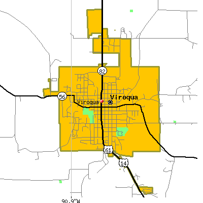 Viroqua map