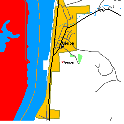 Genoa map