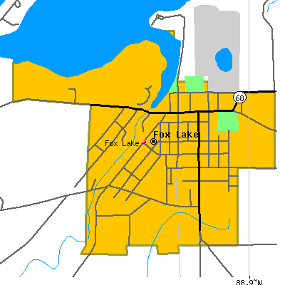 Fox Lake map