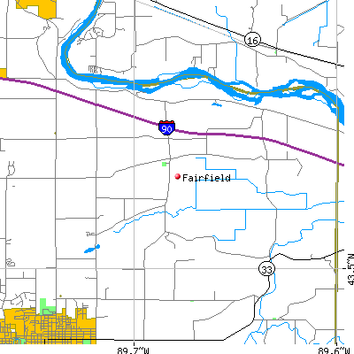 Fairfield map