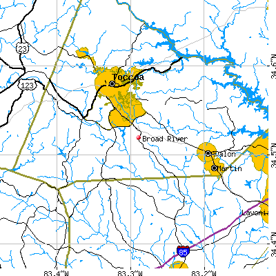 Broad River map