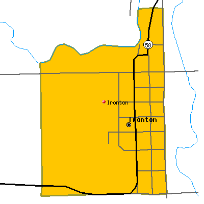 Ironton map