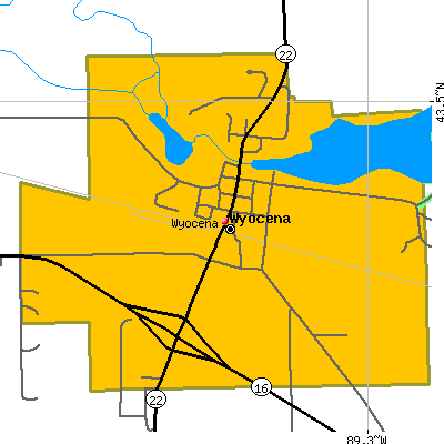 Wyocena map
