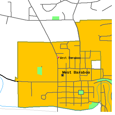 West Baraboo map