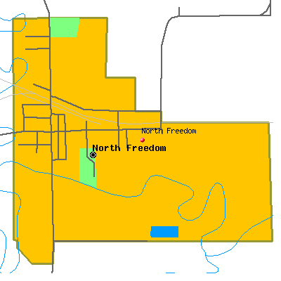 North Freedom map
