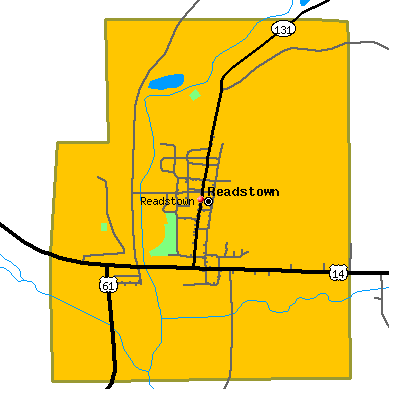 Readstown map